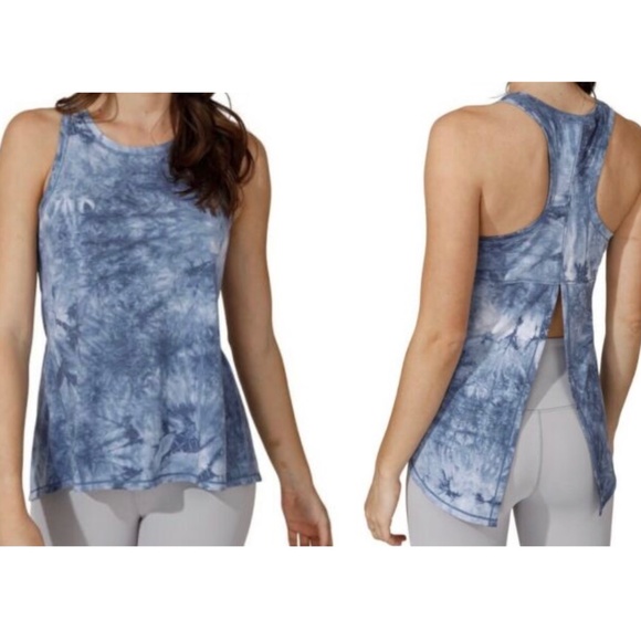 NWT 90 Degree Tie Dye Racer Back Tank Top - Picture 6 of 7